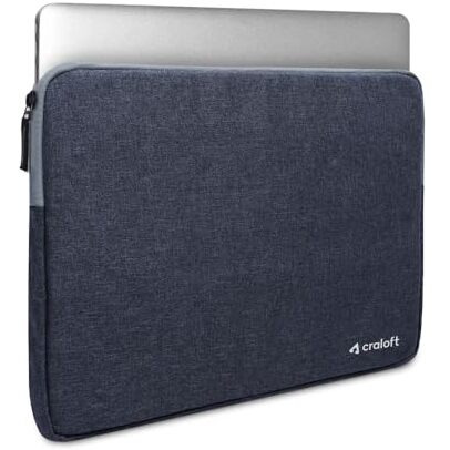 Craloft Laptop Sleeve Cover Bag For 16 Inch Macbook Pro  Slim, Water-Resistant & Protective Case  Perfect For Office & Travel Use (Grey)