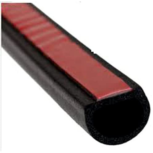 Stick&Seal D-Shape Car Door Seal 16Mm X16Mm Black,Good For Suv And Bigger Vahicles (4 Meters) (Large 16 X16 Mm)