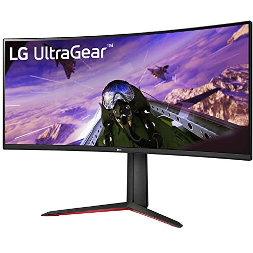 Lg Electronics Ultragear 219 Curved Gaming Led Monitor 86.42 Cm (34 Inch),Qhd 3440 X 1440,5Ms,160Hz,Amd Freesync Premium,Hdr 10,Srgb 99%,Height Adjust Stand,Dp,Hdmi,Speaker,Headphone Out,34Gp63A