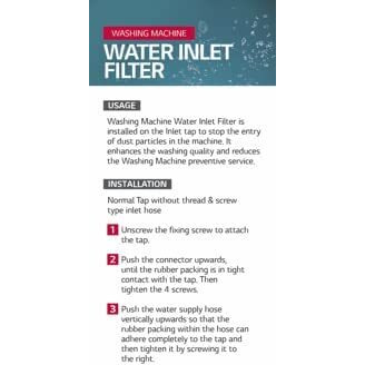 Lg Water Inlet Filter For All Washing Machine