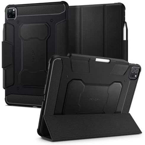 Spigen Rugged Armor Pro Back Cover Case Compatible With Ipad Pro 11 Inch (2021 | 2020 | 2018) - Black