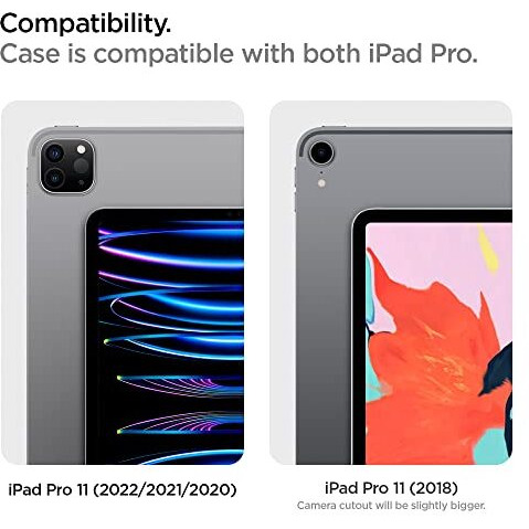 Spigen Rugged Armor Pro Back Cover Case Compatible With Ipad Pro 11 Inch (2021 | 2020 | 2018) - Black