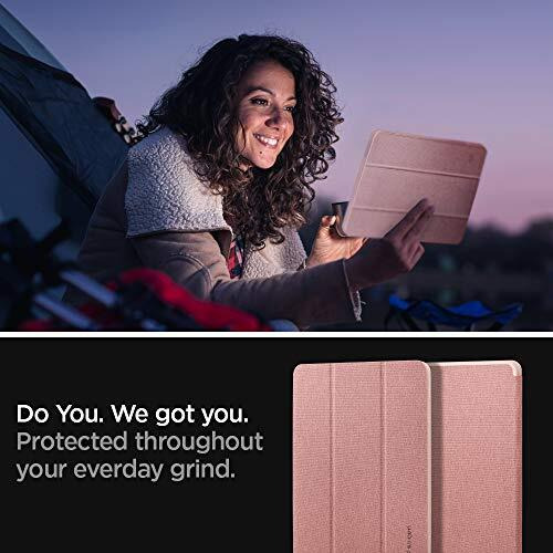Spigen Urban Fit For Ipad Pro 11 Inch M2 4Th Gen(2022) Case / 3Rd Gen(2021) / 2Nd Gen(2020) / 1St Gen(2018) Full Cover Folio Case With Built In Pencil Holder, Trifold Stand - Rose Gold