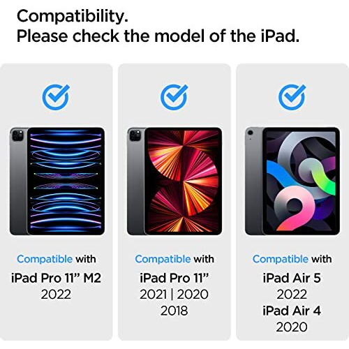 Spigen Tempered Glass Paper Touch Pro Matte Screen Guard Protector For Ipad Pro 11 Inches M2 (2022) / Ipad Pro 11 Inches (2021/2020/2018) Ipad Air 5 (2022) / Ipad Air 4 (2020) - 1 Pack, Transparent