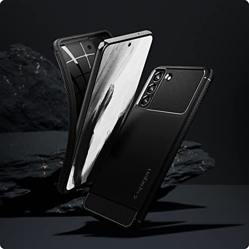 Spigen Rugged Armor For Samsung Galaxy S21 Fe 5G Case, Galaxy S21 Fe 5G Back Cover (2021) - Matte Black