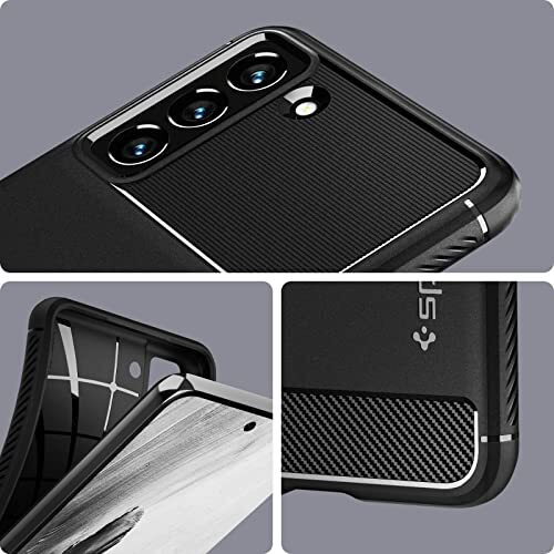 Spigen Rugged Armor For Samsung Galaxy S21 Fe 5G Case, Galaxy S21 Fe 5G Back Cover (2021) - Matte Black