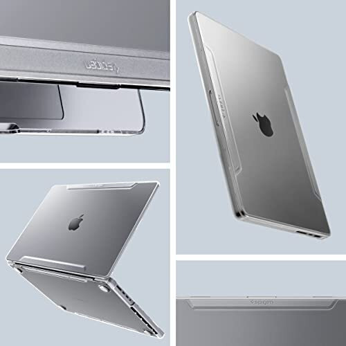 Spigen Thin Fit Designed For New Macbook Pro 14 Inch Transparent Hard Shell Case With M4/Pro/Max (2024) And M3/M2/M1/Pro/Max (2023-2021) - Crystal Clear