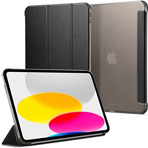 Spigen Smart Fold Ipad 11 Inch 11Th Gen A16 (2025) Case/Ipad 10.9Inch 10Th Gen A14 Bionic (2022) Full Cover Folio Case With Trifold Stand, Auto Sleep/Wake - Black