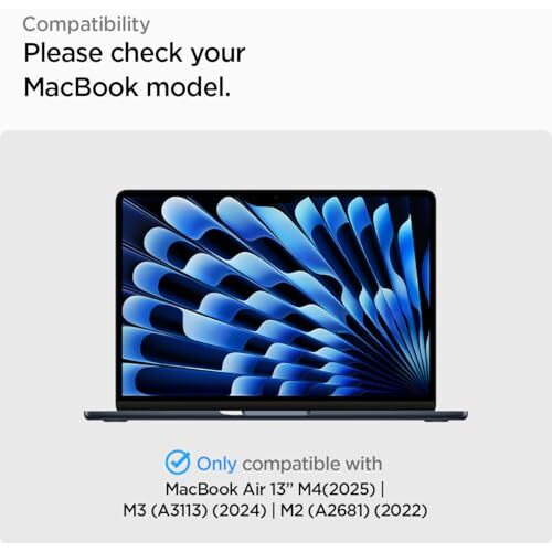 Spigen Glas.Tr Slim Full Coverage Screen Protector Guard For Macbook Air 13 Inch (M4 2025 / M3 2024 / M2 2023) - 1 Pack
