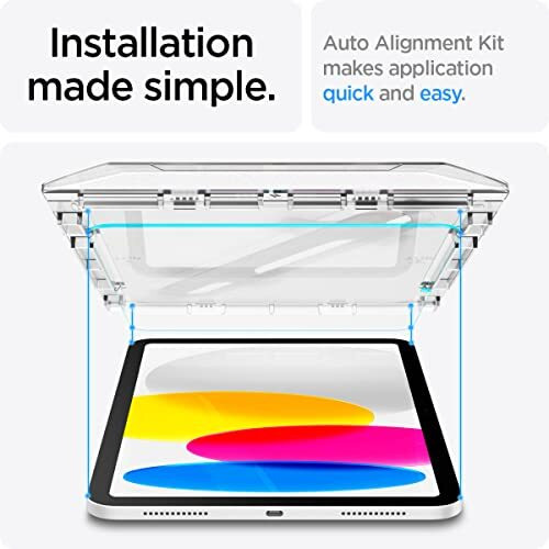 Spigen Ez Fit Tempered Glass Screen Protector Guard For Ipad 11Th Generation 11 Inch (2025, A16), Ipad 10Th Generation 10.9 Inch (2022) - 1 Pack