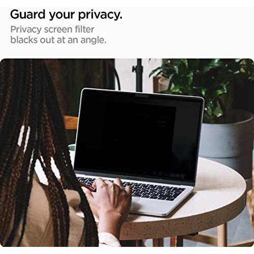 Spigen Safeview Privacy Filter Screen Protector Guard For Macbook Air 13Inch (M4 2025 / M3 2024 / M2 2023) - 1 Pack