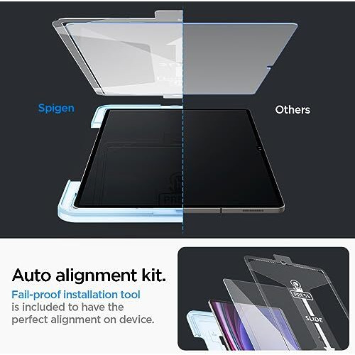 Spigen Glas.Tr Ez Fit Tempered Glass Screen Protector Guard For Samsung Galaxy Tab S10 Ultra/Galaxy Tab S9 Ultra - 1 Pack