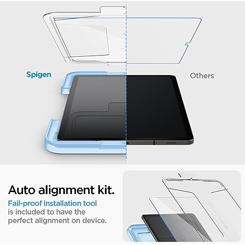 Spigen Glas.Tr Ez Fit Tempered Glass Screen Protector Guard For Samsung Galaxy Tab S10 Plus/Galaxy Tab S9 Plus - 1 Pack