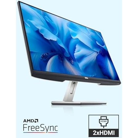 Dell S2721Hnm 27"/68.96 Cm Fhd Ips Monitor|Titan Grey|75Hz|99% Srgb|4 Ms|Brightness 300 Cd/M2| Low Blue Light Tech|3-Sided Bezelless|Hdmi X2| Tilt Adjustment|Contrast Ratio 10001|Dell Display Manager