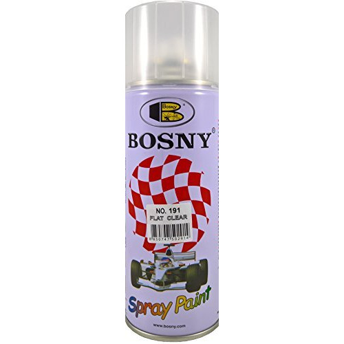 Bosny Aerosol Spray Paint (400 Ml, Clear Lacquer Flat - Matte)