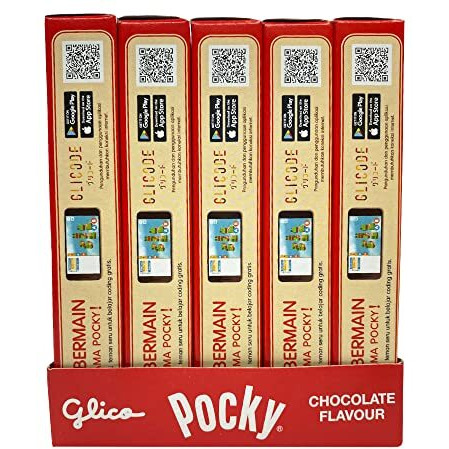 Glico Pocky Chocolate Cream Covered Biscuit Sticks, 47 Gram, 10 Pack