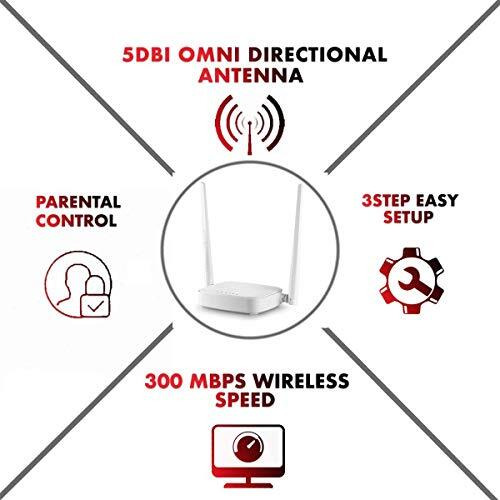 Tenda N301 Wireless-N300 Easy Setup Router (White, Not A Modem) - Rj45 (Single_Band, 100 Megabits_Per_Second)