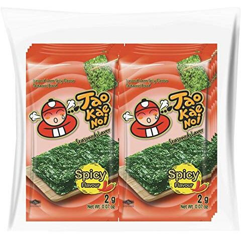 Tao Kae Noi Spicy Flavour Seasoned Laver, 16 G