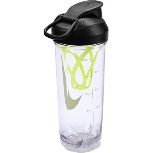 Nike Tr Recharge Shaker Bottle 2.0 24Oz Clear/Black/Volt