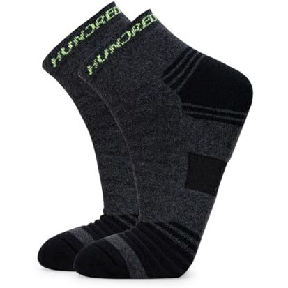 Hundred Arch Band Ankle Length Performance Sports Socks (Dark Grey)