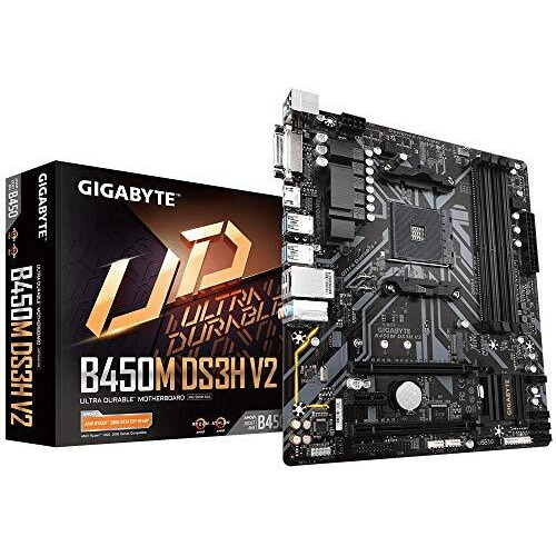 Gigabyte B450M Ds3H V3 (Amd Ryzen Am4/Micro Atx/M.2/Hmdi/Dvi/Usb 3.1/Ddr4/Motherboard)