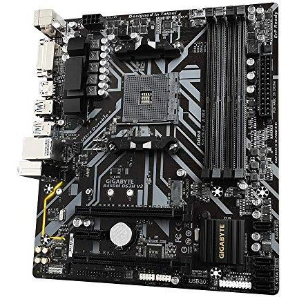 Gigabyte B450M Ds3H V3 (Amd Ryzen Am4/Micro Atx/M.2/Hmdi/Dvi/Usb 3.1/Ddr4/Motherboard)