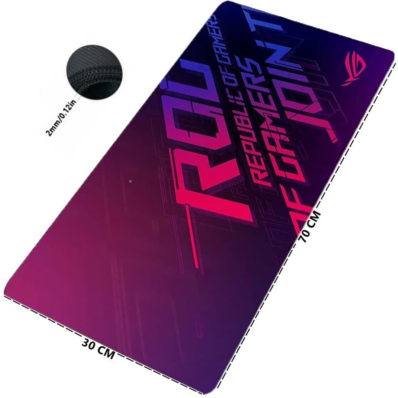 Spin Cart Gaming Mouse Pad, Long Xxl Extended Desk Table Mat Mousepad For Laptop Pc Computer (Multi)
