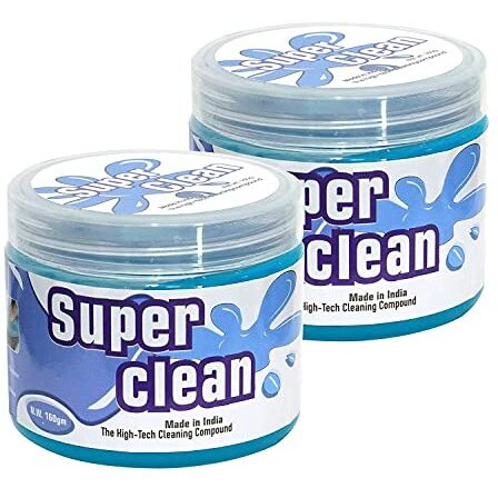 Autofrill Cleaning Gel For Car Ac Vent Interior Dust Keyboard Cleaner Super Universal Car Interior, Keyboard, Pc, Laptop, Electronic Gadget Cleaning Kit Car Cleaning Gel (Blue - 160 Gm) (Pack Of 2)
