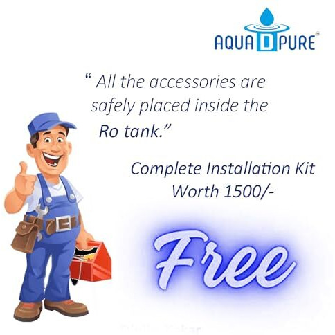 Aqua D Pure 4 In 1 Aqua Copper Ro Water Purifier With 10 Stage Purification Filtration, Uv, Uf, Tds Adjuster And 12 Liter Large Storage Tank