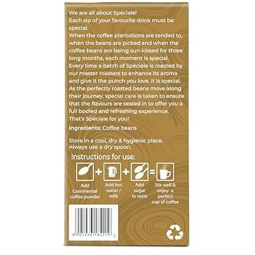 Continental Coffee Pure Coffee 500 Grams Box | 100% Instant Coffee Granules Powder