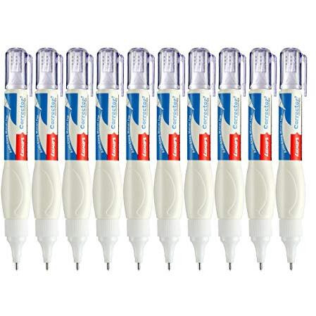 Luxor 1450 Corrector Correction Pen-Box Of 10|White