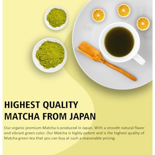 Golden Tips Authentic Japanese Lemon Matcha Green Tea Powder  30G Tin Can, No Additives, Antioxidant-Rich Superfood, No Artificial Sweeteners