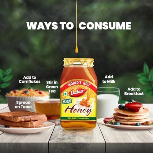 Dabur Honey - 1.2Kg | 100% Pure | World's No.1 Honey Brand With No Sugar Adulteration