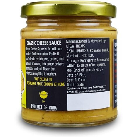 Wicked Gourmet Kitchen By Mirai I Classic Cheese Sauce I Real Dairy  Real Cheese I No Onions  No Garlic I No Oils I Rich & Smooth I Nachos, Sandwiches & Just About Everything Else I Nett Wt 180G