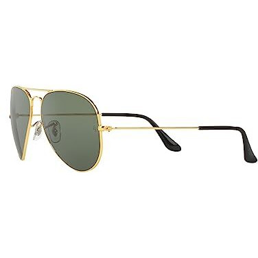 Ray-Ban Men Polarized Green Lens Pilot Sunglasses - 0Rb3025I001/5862