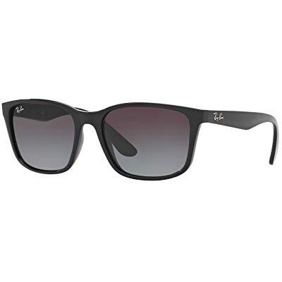 Ray-Ban Mens Gradient Uv Protected Square Sunglasses (Black, 56Mm)
