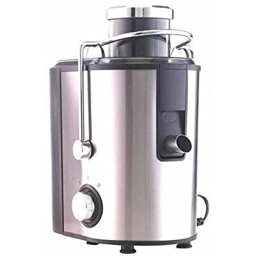 Borosil Primus Plus Juicer, 500 W, Stainless Steel Centrifugal Juicer, 1.25 L Pulp Collector, 64 Mm Feed Chute, Silver