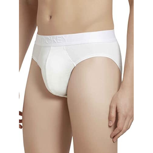 Jockey Men's Cotton Briefs (Pack Of 1) (Ic24-0105-White M_White_M)