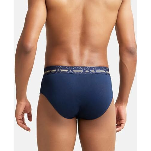 Jockey Men's Cotton Briefs (Pack Of 1) (Us14-0105-Navy_Navy_Large_Navy_L)