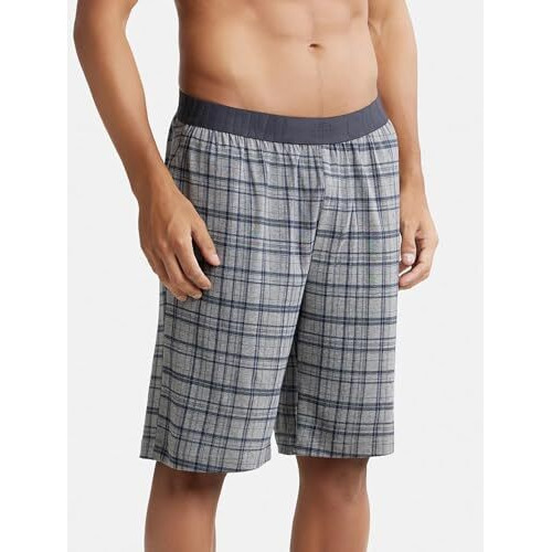 Jockey Men's Regular Fit Shorts (Im02-01_Mid Grey_L)