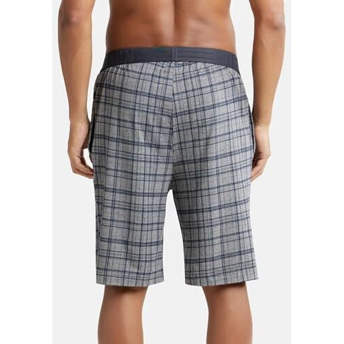 Jockey Men's Regular Fit Shorts (Im02-01_Mid Grey_L)
