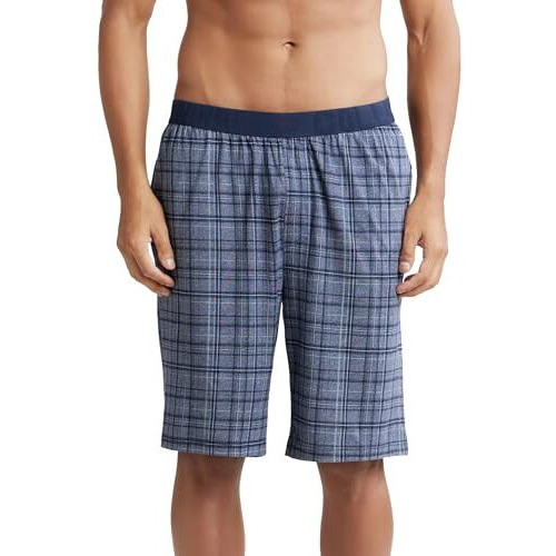 Jockey Men's Regular Fit Shorts (Im02_Mid Blue Mel/Smk_L)