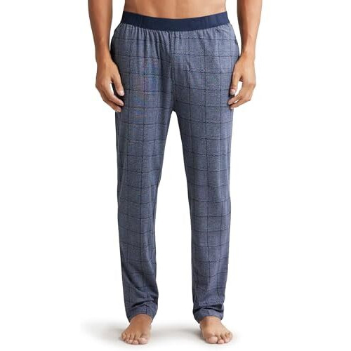 Jockey Men's Pyjama Bottom (Regular Fit Pyjama_Mid Blue Print1-M)
