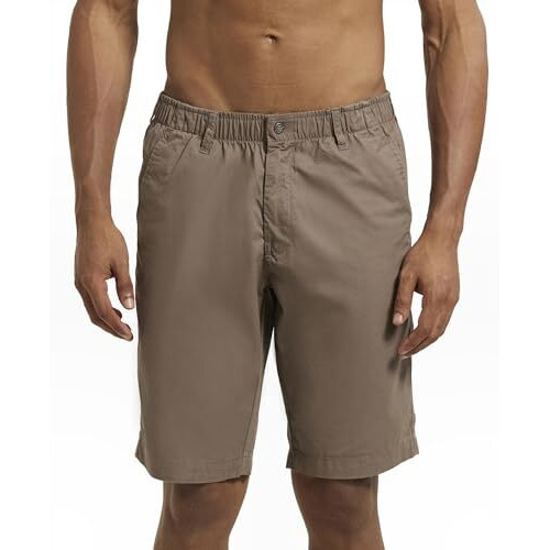 Jockey Men's Regular Shorts (1203_Dark Khaki_L_Dark Khaki_Large)