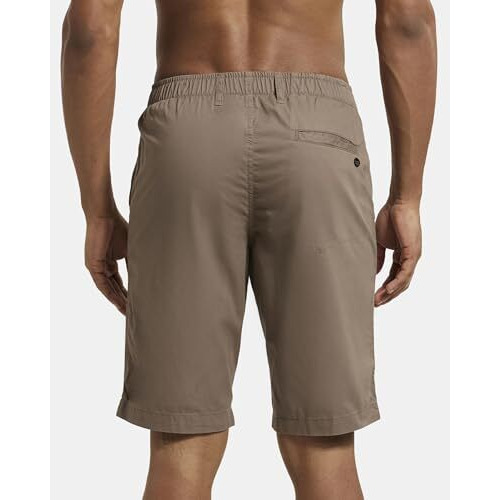 Jockey Men's Regular Shorts (1203_Dark Khaki_L_Dark Khaki_Large)