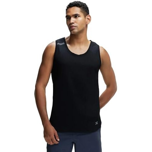 Jockey Men's Plain Regular Fit Vest (Mv06_Black_M)