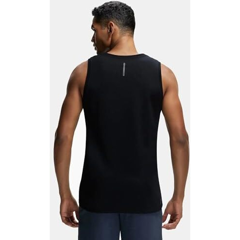 Jockey Men's Plain Regular Fit Vest (Mv06_Black_M)