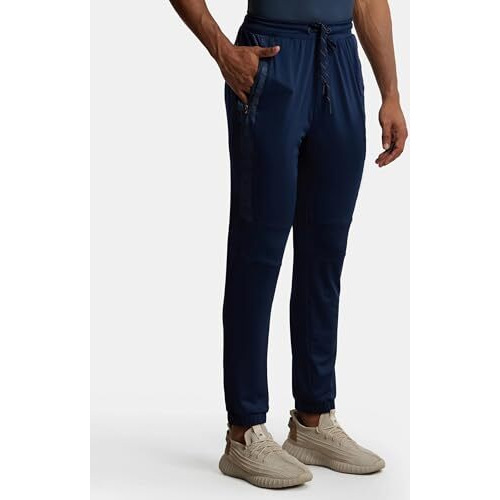 Jockey Men's Relaxed Fit Joggers (Mv12_Navy_M)