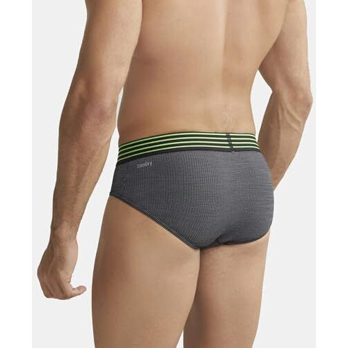 Jockey Men's Microfiber Breathable Mesh Nylon Briefs With Enhanced Cooling - Designed For Workouts & All Day Wear Mm04_Black_L