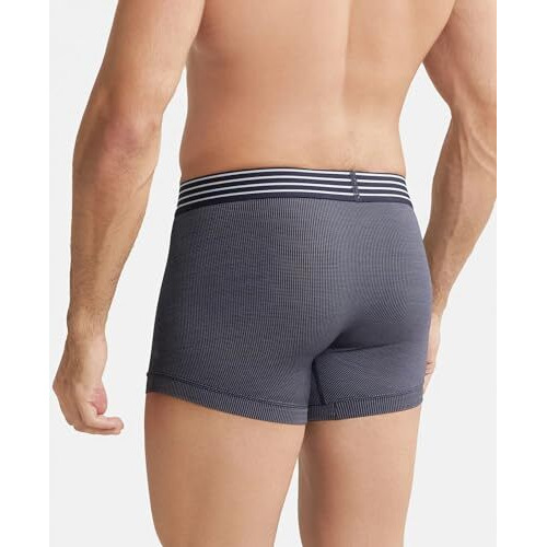 Jockey Men's Microfiber Breathable Mesh Nylon Trunks With Enhanced Cooling - Designed For Workouts & All Day Wear Mm05_True Navy_M